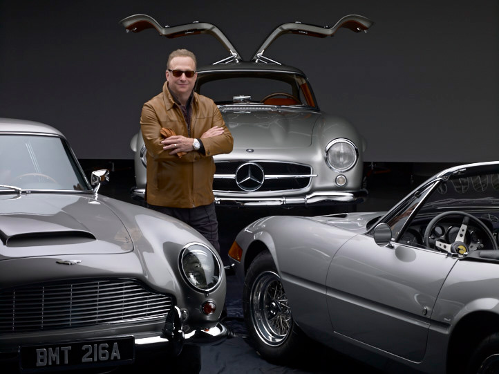 Miles Nadal portrait with car collection